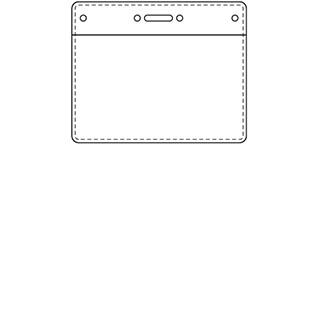 Illustration som visar en plastficka med måtten 94*58mm.